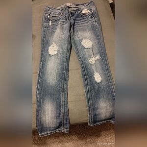 Almost famous ripped jeans size 3